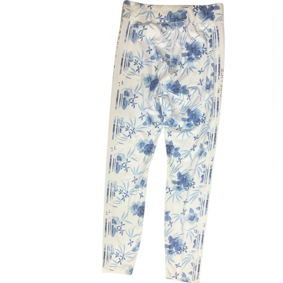 NWT LoveShackFancy Bogner Fire+Ice Blue Floral Base Layer Ski Leggings (AA) - Picture 8 of 16